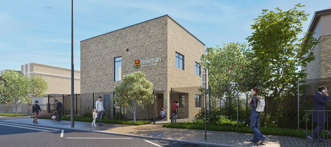 CGI render of new SEN block at Newman Catholic College